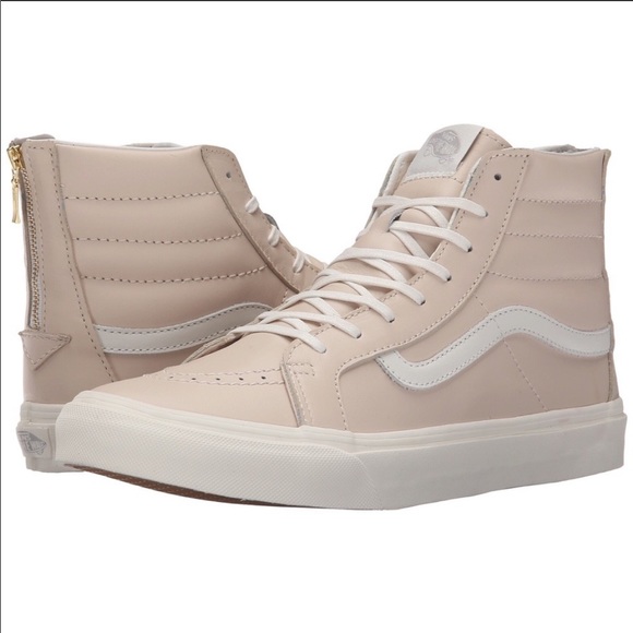 high top light pink vans